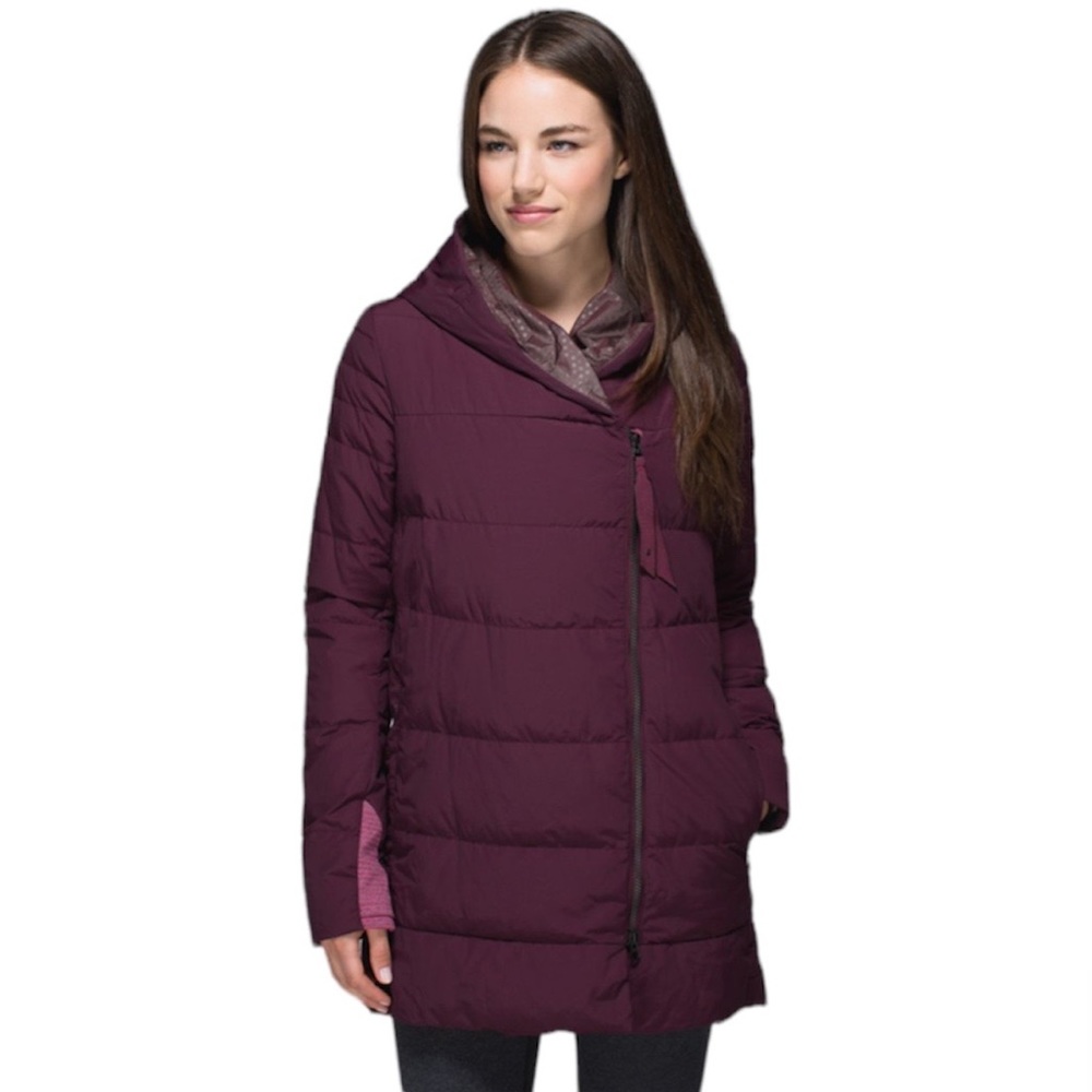 Lululemon Puffy Blanket Jacket In Bordeaux Drama Size 6 Approximately